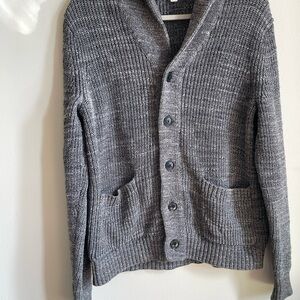 GAP Charcoal Button-Up Cardigan